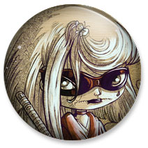 Badge 59 mm - Kabuki
