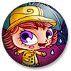 Badge 25 mm - La pluie