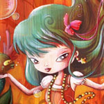 Digigraphie "Mermaid forest" - 329 x 395 mm