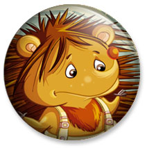 Badge 25 mm - Papa h&eacute;risson