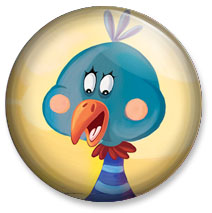 Badge 25 mm - Poulet