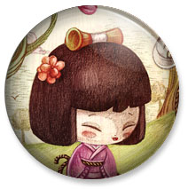 Badge 25 mm - Poup&eacute;e