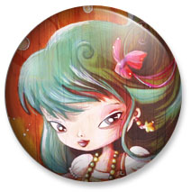 Badge 59 mm - Princesse