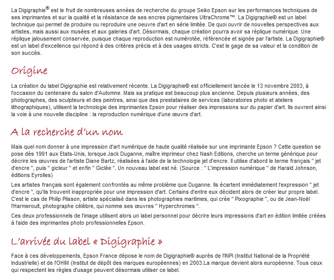 La digigraphie